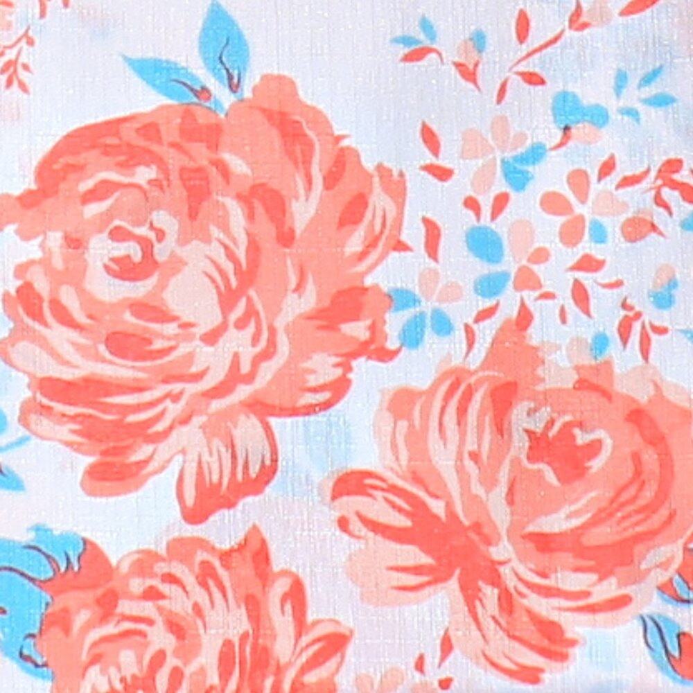 La Rosa Collection Vibrant Floral Curtain Panels 84" Pole Top - Picture 9 of 11